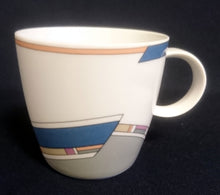 Lade das Bild in den Galerie-Viewer, 2er Set 2er KAFFEEGEDECKE "York Cubic" - Porzellan, Abstrakt Geometrisches Balken Rechteck Geschwungene Streifen Motiv Dekor