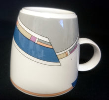 Lade das Bild in den Galerie-Viewer, 2er Set 3er KAFFEEGEDECKE "York Cubic" - Porzellan, Abstrakt Geometrisches Balken Rechteck Geschwungene Streifen Motiv Dekor