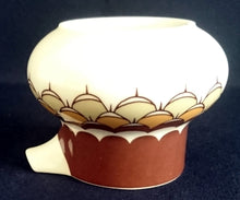 Lade das Bild in den Galerie-Viewer, 3er Set MILCHKÄNNCHEN & ZUCKERDOSE MIT DECKEL - Porzellan, Geometrisches Abstraktes Wellen Zeichen Motiv Dekor