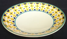 Lade das Bild in den Galerie-Viewer, SUPPENTELLER - Porzellan, Dekorrand Abstrakt Punkte Linien Zeichen Motiv Dekor