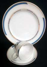 Lade das Bild in den Galerie-Viewer, 2er Set 2er KAFFEEGEDECKE "York Cubic" - Porzellan, Abstrakt Geometrisches Balken Rechteck Geschwungene Streifen Motiv Dekor