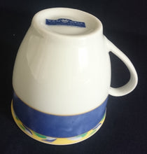 Lade das Bild in den Galerie-Viewer, KAFFEETASSE - Porzellan, Breiter Marmorierter Streifen Balken Abstrakt Motiv Dekor