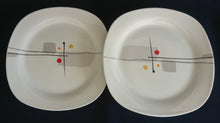 Lade das Bild in den Galerie-Viewer, DESSERTTELLER "Accenta" - Porzellan, Flecken Striche Linien Punkte Kreise Abstrakt Motiv Dekor