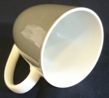 Lade das Bild in den Galerie-Viewer, KAFFEETASSE - Porzellan, Zweifärbiges Modernes Motiv Dekor