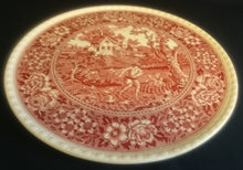 Lade das Bild in den Galerie-Viewer, TORTEN~ SERVIERPLATTE "Rusticana" - Keramik / Steingut, Flora Blumenblüten Bauernhof Felder Menschen Landwirtschaft Relief Motiv Dekor