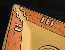 Lade das Bild in den Galerie-Viewer, SNACKSCHALE "Pasiega" - Keramik / Steingut, Abstrakt Geometrische Zeichen Spirale Linien Motiv Dekor (BC)