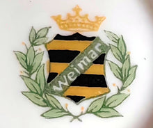 Lade das Bild in den Galerie-Viewer, 3er Set SCHALE & SCHÄLCHEN "Irka" - Porzellan, Goldrand Flora Pflanzen Blumen Blüten Motiv Dekor