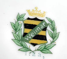 Lade das Bild in den Galerie-Viewer, 3er Set SCHALE & SCHÄLCHEN "Irka" - Porzellan, Goldrand Flora Pflanzen Blumen Blüten Motiv Dekor