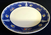 Lade das Bild in den Galerie-Viewer, 2er Set DESSERTTELLER - Porzellan, Weihnachten Advent Schnee Dorf Haus Tannenbaum Sterne Motiv Dekor, Wellco Design