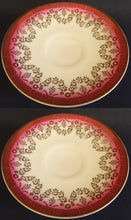 Lade das Bild in den Galerie-Viewer, UNTERTASSE - Porzellan, Abstrakt / Goldrand Dekor