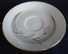 Lade das Bild in den Galerie-Viewer, 2er Set 2er KAFFEEGEDECKE - Porzellan, Goldrand Flora Blumenblüte Relief Motiv Dekor