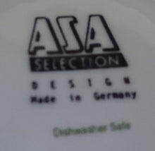 Lade das Bild in den Galerie-Viewer, 2er KAFFEEGEDECK - Porzellan, Balken Linien Zitronenfrucht Früchte Motiv Dekor