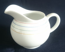 Lade das Bild in den Galerie-Viewer, MILCHKÄNNCHEN "Rainbow" - Porzellan, Linien Streifen Dekor