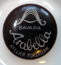 Lade das Bild in den Galerie-Viewer, SCHÜSSEL "Arabella" - Porzellan, durchbrochen, Blumen Goldrand Dekor