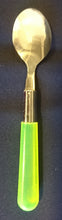 Lade das Bild in den Galerie-Viewer, 2er Set TEELÖFFEL "Bella Cuisine" - Edelstahl 18/0 & Kunststoff, Modern Neonfarbig Style Dekor