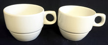 Lade das Bild in den Galerie-Viewer, 2er Set KAFFEETASSEN - Porzellan, Gastronomie Einfärbiges Klassisch Dekor