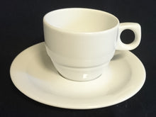 Lade das Bild in den Galerie-Viewer, 2er KAFFEEGEDECK - Porzellan, Gastronomie Einfärbiges Klassisch Dekor