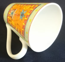 Lade das Bild in den Galerie-Viewer, KAFFEETASSE - Porzellan, Mediterran Pflanzen Blumen Motiv Dekor