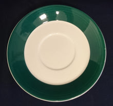 Lade das Bild in den Galerie-Viewer, UNTERTASSE - Keramik / Steingut, Breiter Dekorrand