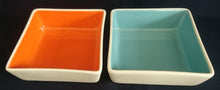 Lade das Bild in den Galerie-Viewer, 4er Set DESSERTSCHALEN "Villa Loca" - Keramik / Steingut, Zweifärbiges Quadratische Viereck Form Modern Style Dekor