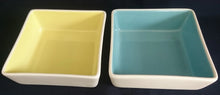 Lade das Bild in den Galerie-Viewer, 2er Set DESSERTSCHALEN "Villa Loca" - Keramik / Steingut, Zweifärbiges Quadratische Viereck Form Modern Style Dekor