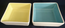 Lade das Bild in den Galerie-Viewer, 2er Set DESSERTSCHALEN "Villa Loca" - Keramik / Steingut, Zweifärbiges Quadratische Viereck Form Modern Style Dekor