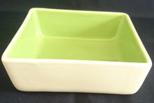 Lade das Bild in den Galerie-Viewer, 2er Set DESSERTSCHALEN "Villa Loca" - Keramik / Steingut, Zweifärbiges Quadratische Viereck Form Modern Style Dekor