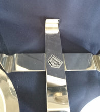 Lade das Bild in den Galerie-Viewer, EISWÜRFELBEHÄLTER BUTLER MIT EISZANGE - Kristallglas & Edelstahl, Silber Klares Klassisch Dekor