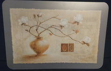 Lade das Bild in den Galerie-Viewer, 2er Set GROßE MOTIV PLATZDECKCHEN, Kunststoff / Plastik, Rechteckige Form Blumenvase Mediterran Motiv Dekor, Designerin Claudia Ancelotti (G)