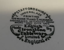 Lade das Bild in den Galerie-Viewer, DESSERTTELLER "Staffordshire" (Limited) - Keramik / Steingut, Indian Tree Style Unterglasur Dekor, Hand graviert (Hand Engraved)
