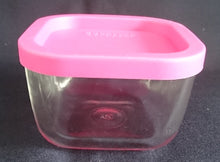 Lade das Bild in den Galerie-Viewer, 4er Set KLEINMITTLERE FRISCHHALTE VORRATSDÖSCHEN MIT DECKEL - Press- / Hartglas & Kunststoff, Modernes Klassische Quadratische Behälterform