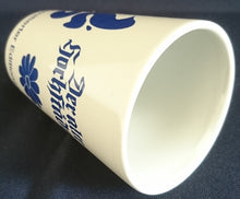 Lade das Bild in den Galerie-Viewer, 6er Set APFELWEIN TRINKBECHER "Limited Edition Nr. 2" - Keramik / Steingut, Abstrakt Blumen Schriftzug Motiv Dekor