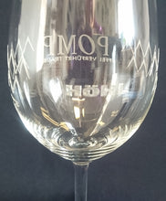 Lade das Bild in den Galerie-Viewer, GETRÄNKEGLAS "Pomp" - Hartglas, Geometrisches Linien Aufschrift Dekor