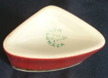 Lade das Bild in den Galerie-Viewer, 3er Set RAUCHERTISCHTABLETT - Porzellan, Goldrand Linien Abstrakt Pflanzen Blatt Blätter Motiv Dekor