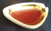 Lade das Bild in den Galerie-Viewer, 3er Set RAUCHERTISCHTABLETT - Porzellan, Goldrand Linien Abstrakt Pflanzen Blatt Blätter Motiv Dekor