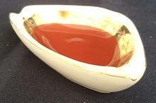 Lade das Bild in den Galerie-Viewer, 3er Set RAUCHERTISCHTABLETT - Porzellan, Goldrand Linien Abstrakt Pflanzen Blatt Blätter Motiv Dekor