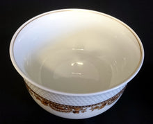 Lade das Bild in den Galerie-Viewer, BEILAGENSCHÜSSEL "Friesland Atlantis" - Porzellan, Goldrand Abstrakt Muschel Fisch Schuppen Relief Dekor