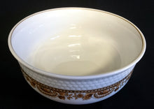 Lade das Bild in den Galerie-Viewer, BEILAGENSCHÜSSEL "Friesland" "Atlantis" - Porzellan, Goldrand Abstrakt Muschel Fisch Schuppen Relief Dekor