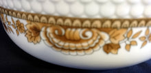 Lade das Bild in den Galerie-Viewer, BEILAGENSCHÜSSEL "Friesland" "Atlantis" - Porzellan, Goldrand Abstrakt Muschel Fisch Schuppen Relief Dekor