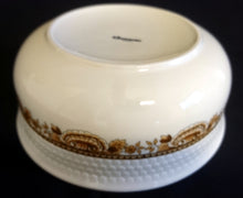 Lade das Bild in den Galerie-Viewer, BEILAGENSCHÜSSEL "Friesland" "Atlantis" - Porzellan, Goldrand Abstrakt Muschel Fisch Schuppen Relief Dekor