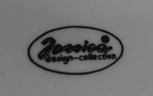 Lade das Bild in den Galerie-Viewer, DESSERTTELLER - Porzellan, Margeriten Blüten Abstraktes Gestricheltes Motiv Dekor