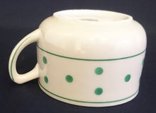 Lade das Bild in den Galerie-Viewer, KAFFEETASSE - Porzellan, Linien Punkte Tupfen Kreise Dekor