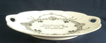 Lade das Bild in den Galerie-Viewer, SAMMELTELLER - Porzellan, Hochzeitstag Style, Abstrakt Schriftzug Dekor