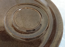 Lade das Bild in den Galerie-Viewer, SERVIERTABLETT - Keramik / Steingut, Oval, Einfärbiges Hellbraunes Dekor