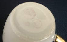 Lade das Bild in den Galerie-Viewer, 2er Set KAFFEETASSEN - Porzellan, Goldrand Breit Abstrakt Geometrisch Pflanzen Flora Motiv Dekor