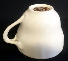 Lade das Bild in den Galerie-Viewer, 2er Set KAFFEETASSEN "Ingres Weiss" "Maria Theresia" - Porzellan, Goldrand Motiv Einfärbiges Dekor