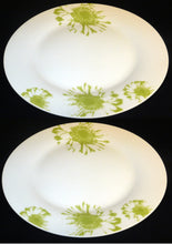 Lade das Bild in den Galerie-Viewer, 2er Set SPEISETELLER - Porzellan, Farbklecks- / Fleck Dekor