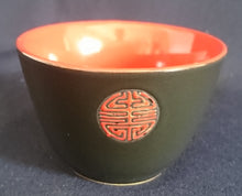 Lade das Bild in den Galerie-Viewer, DIPSCHÄLCHEN - Keramik / Steingut, Abstraktes Geometrisch Rundes Symbolzeichen Motiv Dekor