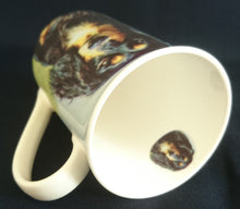 Lade das Bild in den Galerie-Viewer, KAFFEETASSE - Porzellan, Langhaardackel Hunde Innen Motiv Dekor