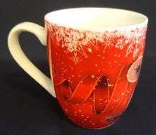 Lade das Bild in den Galerie-Viewer, KAFFEETASSE - Porzellan, Weihnachten Schneeflocken Geschenke Dekor
